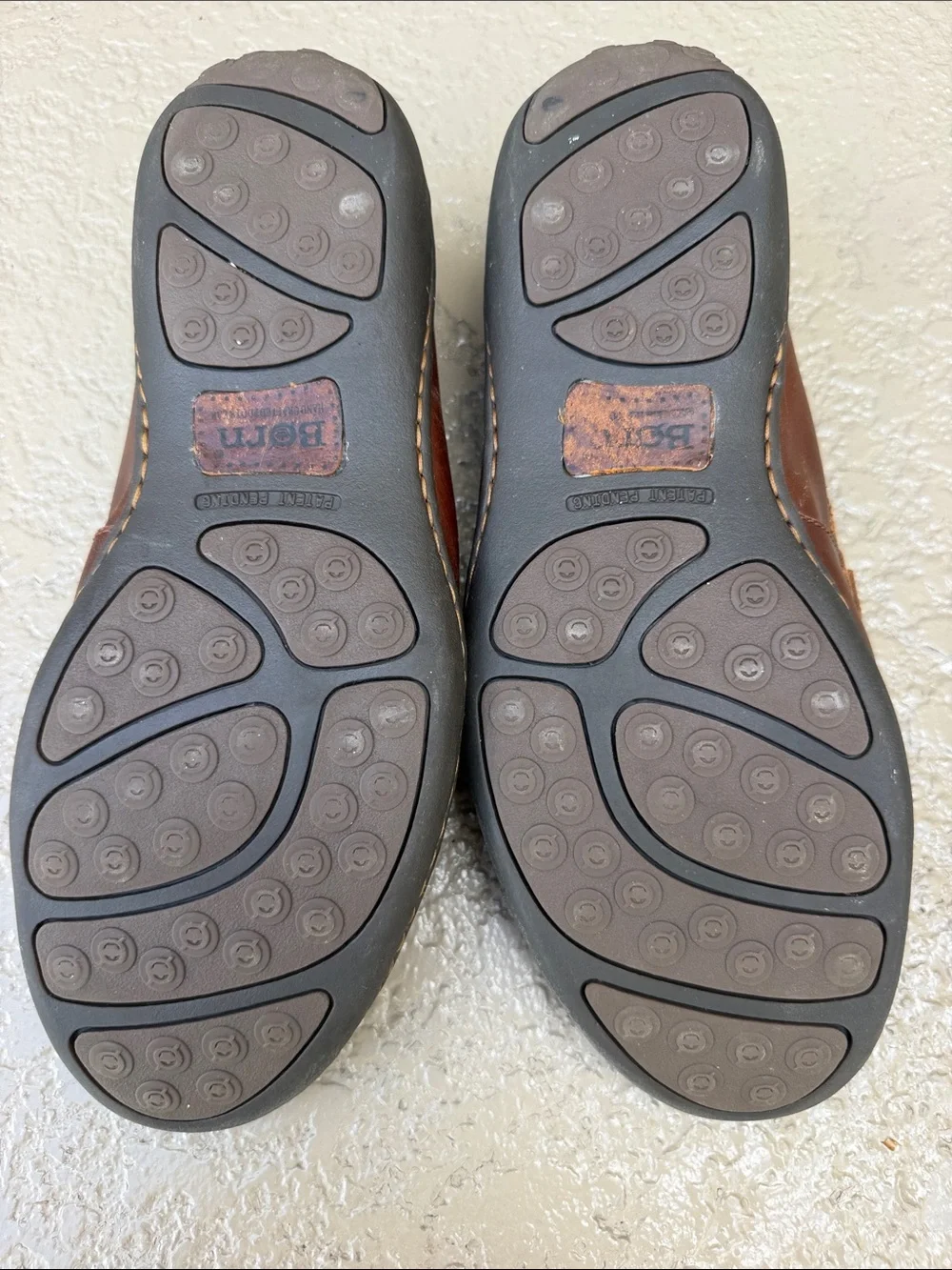 Born Brown Leather Penny-Style Slip-On Loafers